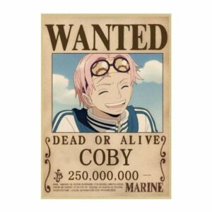Boutique One Piece Avis de Recherche 42X30cm Avis De Recherche Coby Wanted