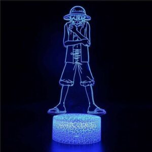 Boutique One Piece Lampe One Piece Lampe Led 3D One Piece Luffy Capitaine Des Mugiwara
