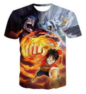 Boutique One Piece T-shirt xs Maillot Imprimé One Piece Barbe Noire, Aokiji, Luffy