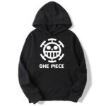 Onepiece-Shops Pull Noir / xxl Pull à Capuche One Piece Trafalgar Low
