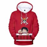 Boutique One Piece Pull XXL Sweatshirt One Piece Kawaii Monkey D Luffy