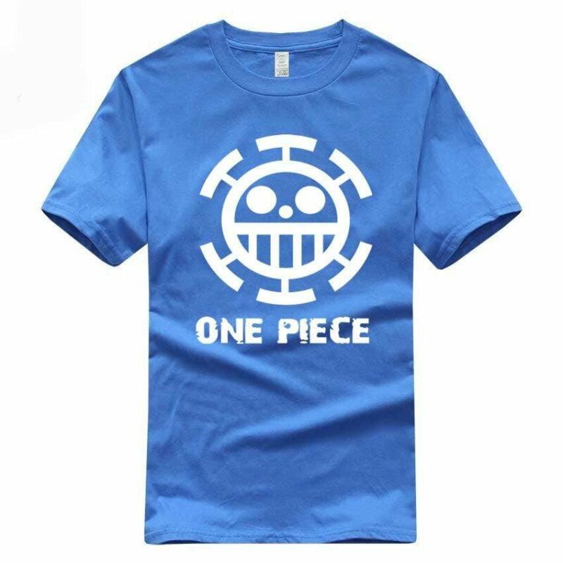 Boutique One Piece T-shirt S / Bleu / Logo Blanc T Shirt Equipage de  Law One Piece