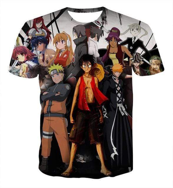 Boutique One Piece T-shirt 2XL T-Shirt One Piece All Star