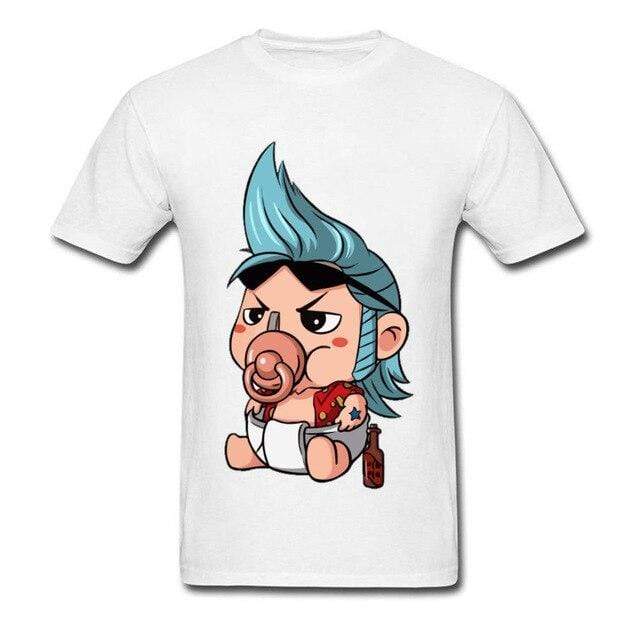 Boutique One Piece T-shirt Blanc / L T-shirt One Piece Cute Baby Franky
