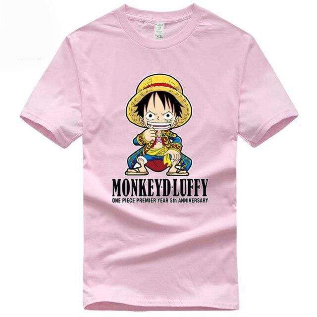 Boutique One Piece T-shirt Rose / S T Shirt One Piece Kawaii Luffy