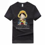 Boutique One Piece T-shirt Noir / S T Shirt One Piece Kawaii Luffy