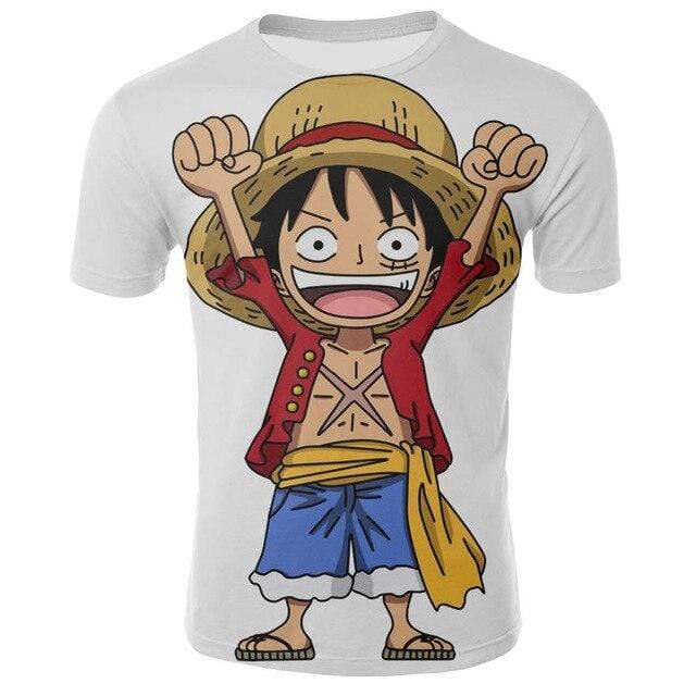 Boutique One Piece T-shirt 2XL T-Shirt One Piece Le Mignon Petit Luffy