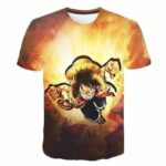 Boutique One Piece T-shirt 4XL T-Shirt One Piece Le Pirate Monkey D Luffy