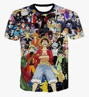 Boutique One Piece T-shirt 2XL T-Shirt One Piece Luffy et le All Star