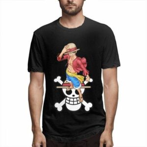 Boutique One Piece T-shirt Noir / XXL T Shirt One Piece Luffy Et Son Symbole