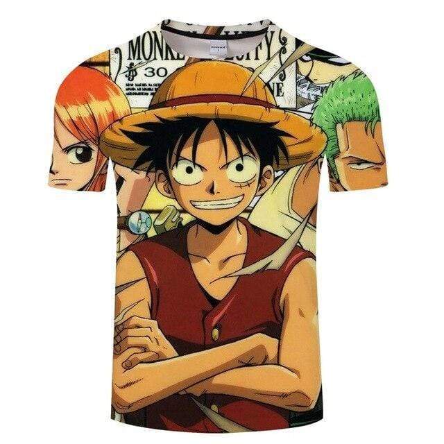 Boutique One Piece T-shirt S T-Shirt One Piece Luffy Nami et Zoro