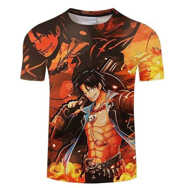 Boutique One Piece T-shirt S T-Shirt One Piece Portgas D Ace et son Feu