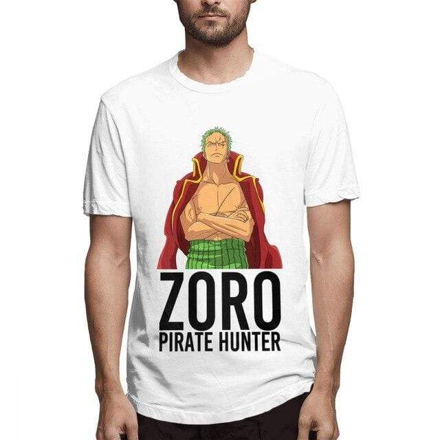 Boutique One Piece T-shirt Blanc / M T Shirt One Piece Zorro Chasseur De Pirates